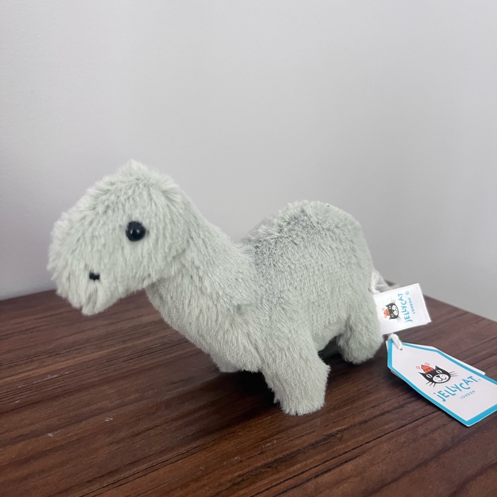 Jellycat Soft Gray Dinosaur Plush